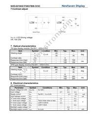 NHD-0216HZ-FSW-FBW-3V3C Datasheet Page 6