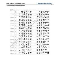 NHD-0216HZ-FSW-FBW-3V3C Datasheet Page 13