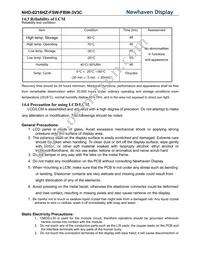 NHD-0216HZ-FSW-FBW-3V3C Datasheet Page 20