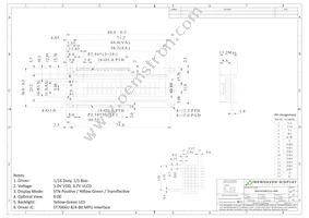 NHD-0216K1Z-FL-YBW Datasheet Page 3