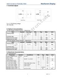NHD-0216K1Z-FS(RGB)-FBW Datasheet Page 6