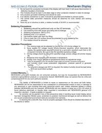 NHD-0216K1Z-FS(RGB)-FBW Datasheet Page 21