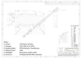 NHD-0216K1Z-FS(RGB)-FBW-REV1 Datasheet Page 3