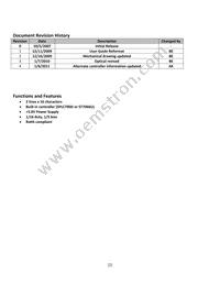 NHD-0216K1Z-FSA-GBW-L Datasheet Page 2