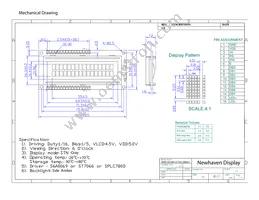 NHD-0216K1Z-FSA-GBW-L Datasheet Page 3