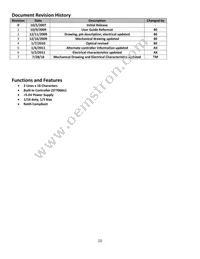 NHD-0216K1Z-FSB-GBW-L Datasheet Page 2