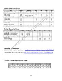 NHD-0216K1Z-FSO-FBW-L Datasheet Page 5