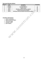 NHD-0216K1Z-FSR-GBW-L Datasheet Page 2