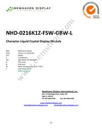 NHD-0216K1Z-FSW-GBW-L Datasheet Cover