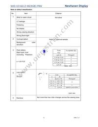 NHD-0216K1Z-NS(RGB)-FBW Datasheet Page 16