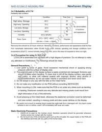 NHD-0216K1Z-NS(RGB)-FBW Datasheet Page 20