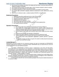 NHD-0216K1Z-NS(RGB)-FBW Datasheet Page 21