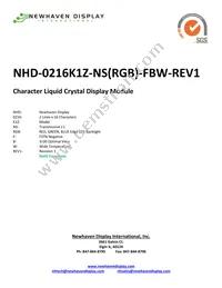 NHD-0216K1Z-NS(RGB)-FBW-REV1 Cover