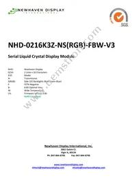 NHD-0216K3Z-NS(RGB)-FBW-V3 Cover