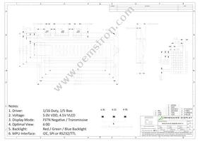 NHD-0216K3Z-NS(RGB)-FBW-V3 Datasheet Page 3
