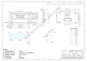 NHD-0216MW-IB3 Datasheet Page 3