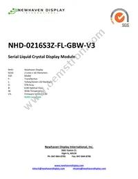 NHD-0216S3Z-FL-GBW-V3 Cover