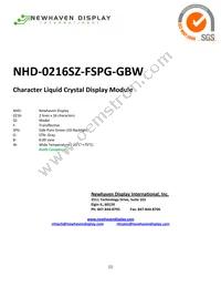 NHD-0216SZ-FSPG-GBW Datasheet Cover