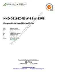 NHD-0216SZ-NSW-BBW-33V3 Cover