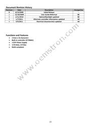 NHD-0216SZ-NSW-BBW-3V3 Datasheet Page 2