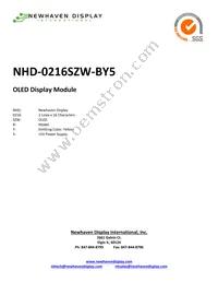 NHD-0216SZW-BY5 Cover