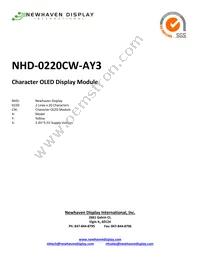 NHD-0220CW-AY3 Cover