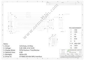 NHD-0220DZ-FSW-FBW Datasheet Page 3