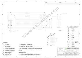 NHD-0220DZ-FSW-GBW Datasheet Page 3