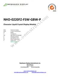NHD-0220FZ-FSW-GBW-P Cover