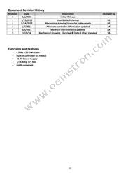 NHD-0220GZ-FL-YBW Datasheet Page 2