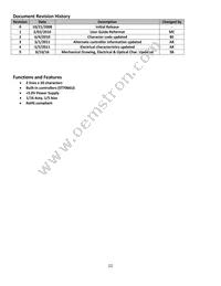 NHD-0220JZ-FSW-FBW Datasheet Page 2