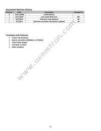 NHD-0220WH-LYGH-JT# Datasheet Page 2