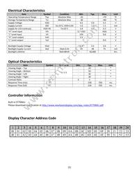 NHD-0220WH-MTFH-JT#E Datasheet Page 5