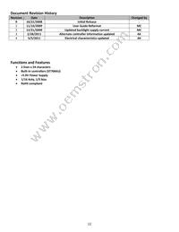 NHD-0224BZ-FL-YBW Datasheet Page 2