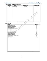 NHD-0416B1Z-FSPG-YBW-L-3V Datasheet Page 2