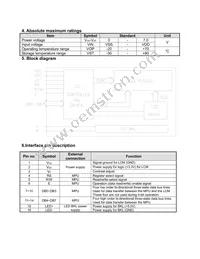 NHD-0416B1Z-FSPG-YBW-L-3V Datasheet Page 5
