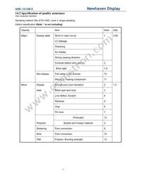 NHD-0416B1Z-FSPG-YBW-L-3V Datasheet Page 15