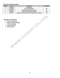 NHD-0416BZ-FL-YBW Datasheet Page 2