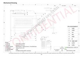 NHD-0416BZ-FL-YBW Datasheet Page 3