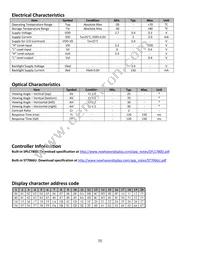 NHD-0420AZ-FL-GBW-3V Datasheet Page 5