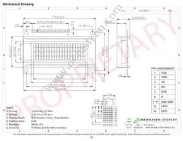 NHD-0420AZ-FSW-GBW-33V3 Datasheet Page 3