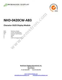 NHD-0420CW-AB3 Cover