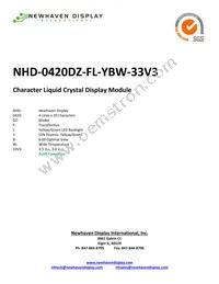 NHD-0420DZ-FL-YBW-33V3 Datasheet Cover