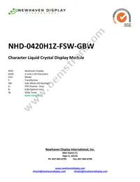 NHD-0420H1Z-FSW-GBW Cover