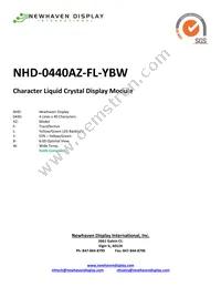 NHD-0440AZ-FL-YBW Datasheet Cover