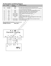 NHD-0440AZ-NLY-FBW Datasheet Page 4