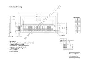 NHD-0440AZ-RN-FBW Datasheet Page 3