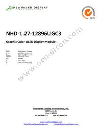 NHD-1.27-12896UGC3 Datasheet Cover