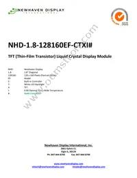 NHD-1.8-128160EF-CTXI# Datasheet Cover