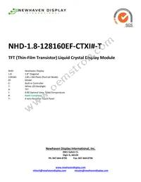 NHD-1.8-128160EF-CTXI#-T Datasheet Cover